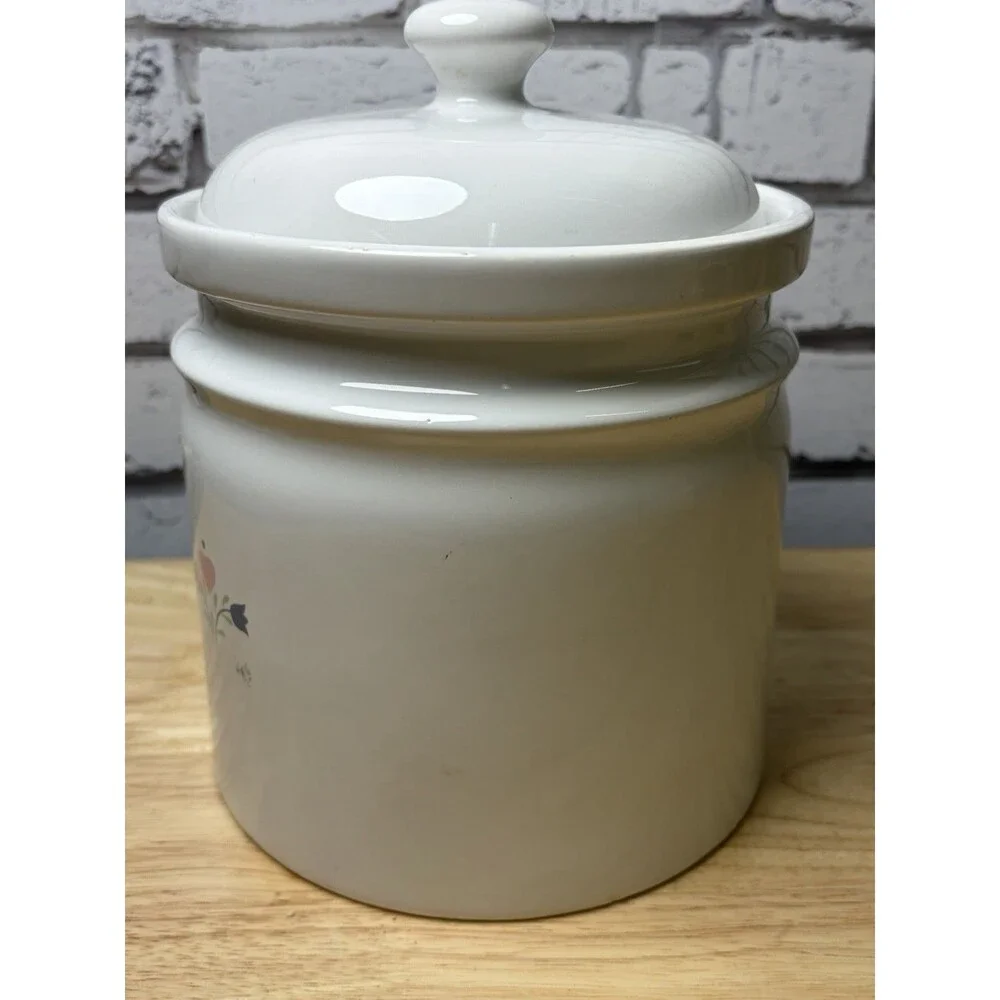 Vintage Upland Silver & Cutlery Vintage Swan Home Canister Cookie Jar w/Lid